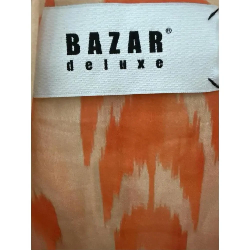 BAZAR DELUXE Kaftan NWT Size 48 Tan Orange Beach Cover - Picture 8 of 10
